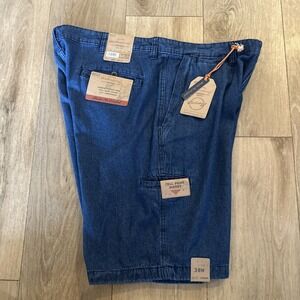 Weatherproof Men's Vintage Dark Wash Shorts Cell Phone Pocket Comfort Dadcore 38